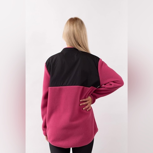 Eivy Bear Sherpa Jacket W Raspberry, Women’s (XL) - Picture 3 of 10